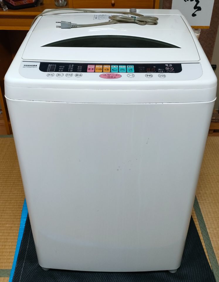洗濯機　TOSHIBA AW-F60GP(WT)