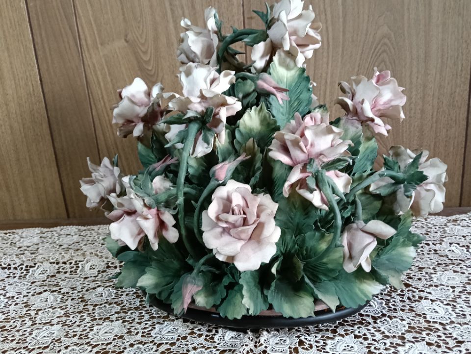 陶磁器の花