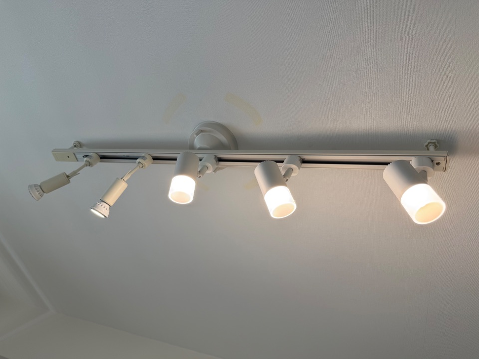 LEDライトダクトレール付き