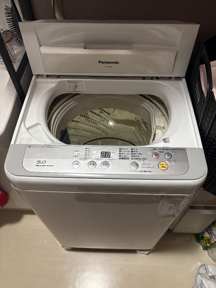 パナソニック洗濯機5.0kg