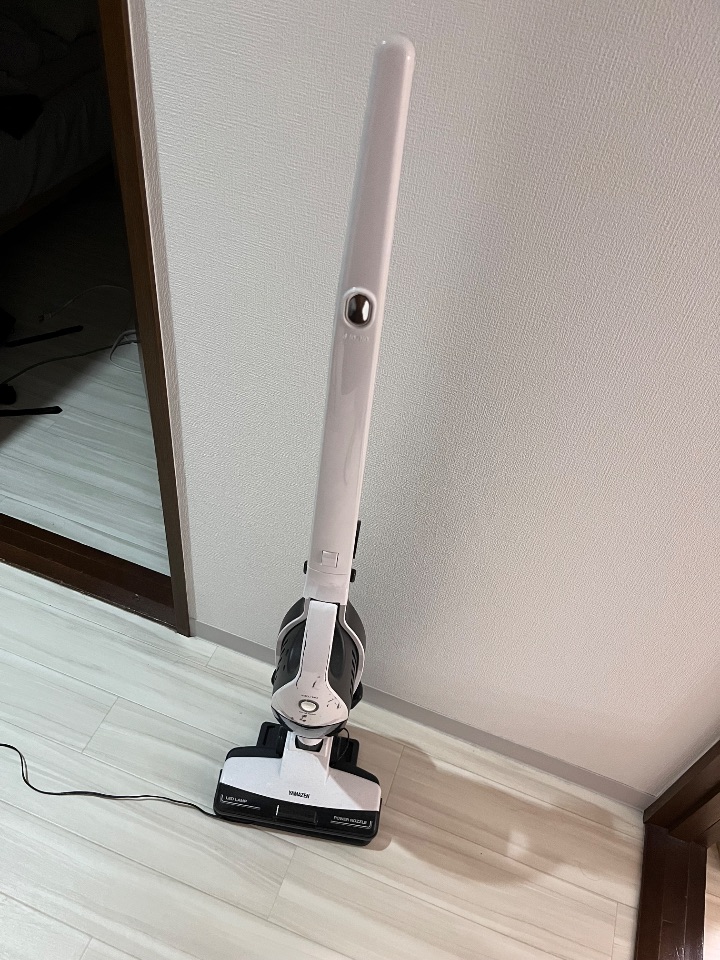 サイクロンハンディ＆スティッククリーナー2WAYコードレスLEDランプ付きZSP-L100(W)