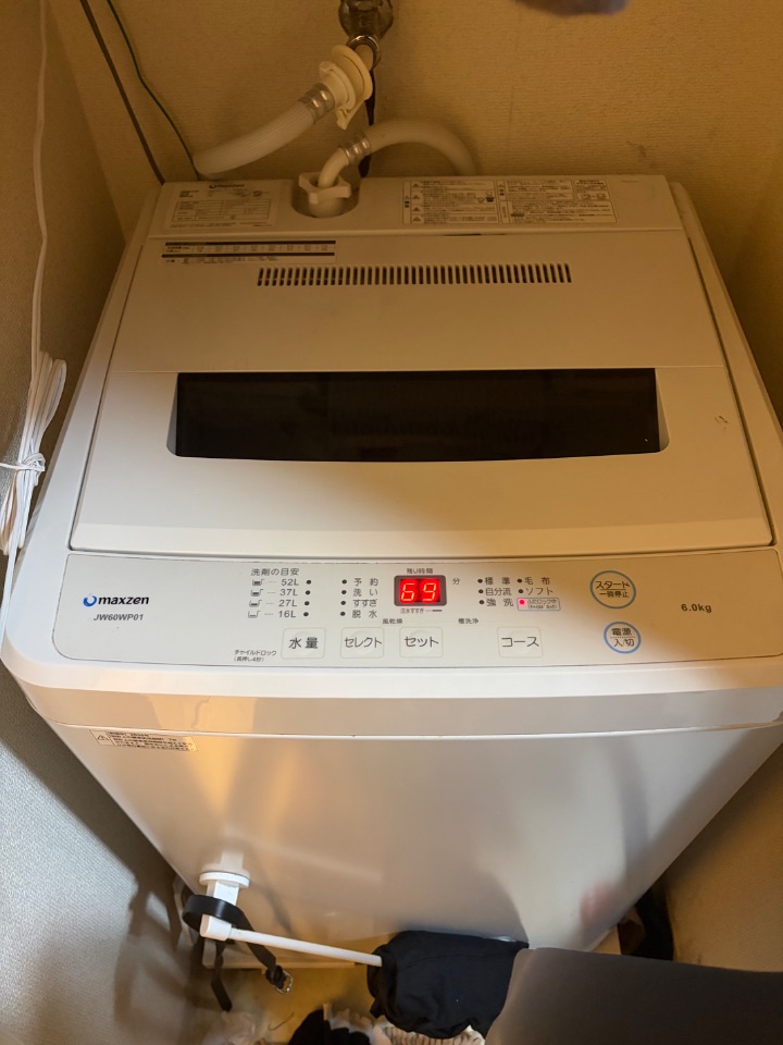 洗濯機 MAXZEN JW60WP01WH